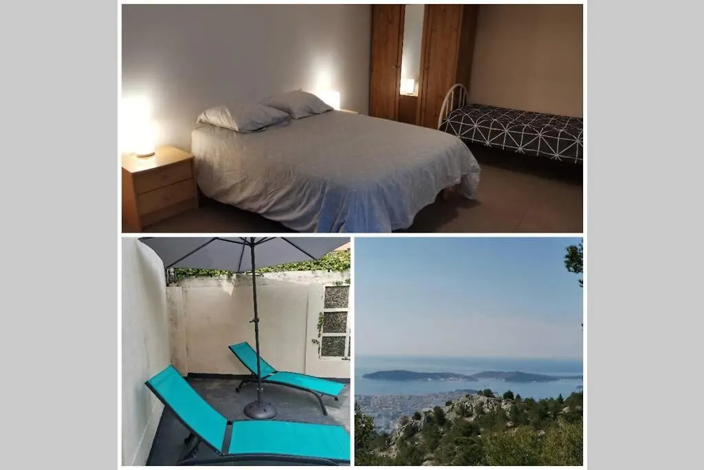 Appartement T2 grande terrasse comme une maison 8 min des plages à Toulon
